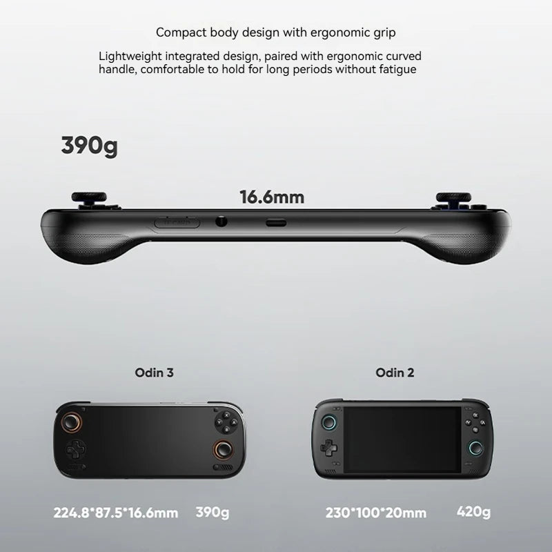AYN Odin 3 Gaming Handheld Console 6 Inch 1080P 120Hz AMOLED 8000mAh Hall Effect Joystick Android Portable Game Device Gifts