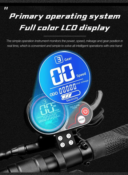 BOYUEDA S3 E-Scooter 6000W Dual Motor 60V 38AH Lithium Battery Off-road Scooters Electric 11Inch City Folding Electric Scooter