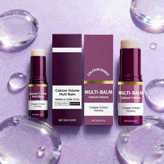 Calcium Volume Multi Balm Deep Hydration Face Skin Elasticity Enhanced Puffy Eyes Treatments Anti Wrinkle Collagen Balm Stick 9g