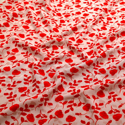 Soft Viscose Rayon Cotton Fabric Pattern Floral Printed Fabric For Sewing Spring Summer Dress Cloth Design Material By the Meter