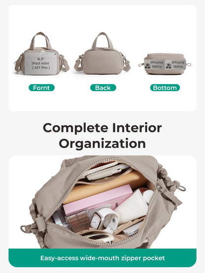 BAGSMART Women's Shoulder Bag Large Capacity Crossbody Bag Casual Student Commuting Daily Pouch Leisure Versatile Handbag