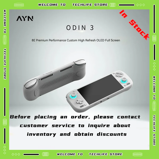 AYN Odin 3 Gaming Handheld Console 6 Inch 1080P 120Hz AMOLED 8000mAh Hall Effect Joystick Android Portable Game Device Gifts