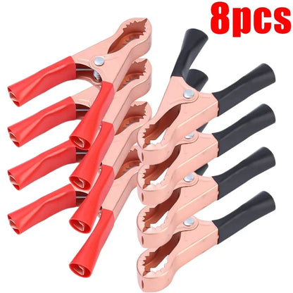 Auto Battery Alligator Clip Insulated for Jumper Cables Accessories Copper Spring Connectors 30A Car Charger Lead Clamp Tools