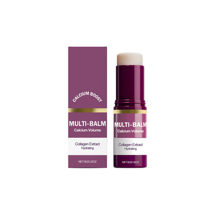 Multi Balm Calcium Volume Firming Skin Hydrating Nourishing Smoothing Collagen Moisturing Stick Suitable for Eyes Neck Face