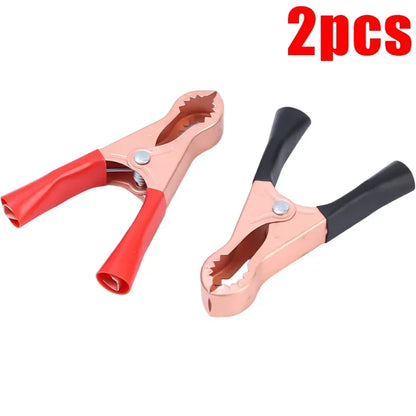 Auto Battery Alligator Clip Insulated for Jumper Cables Accessories Copper Spring Connectors 30A Car Charger Lead Clamp Tools