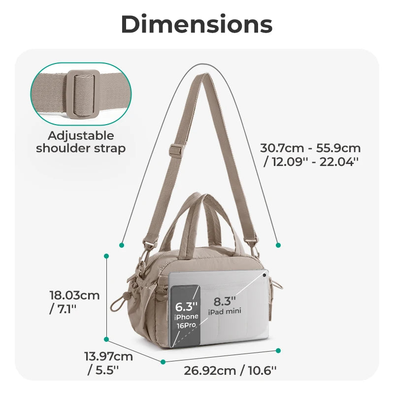 BAGSMART Women's Shoulder Bag Large Capacity Crossbody Bag Casual Student Commuting Daily Pouch Leisure Versatile Handbag