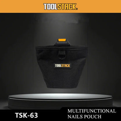 TOOLSTACK Multifunctional Nails Pouch High-Capacity Quick-hanging Waist Bag Nails & Screws Durable Waterproof Tool Storage Bag