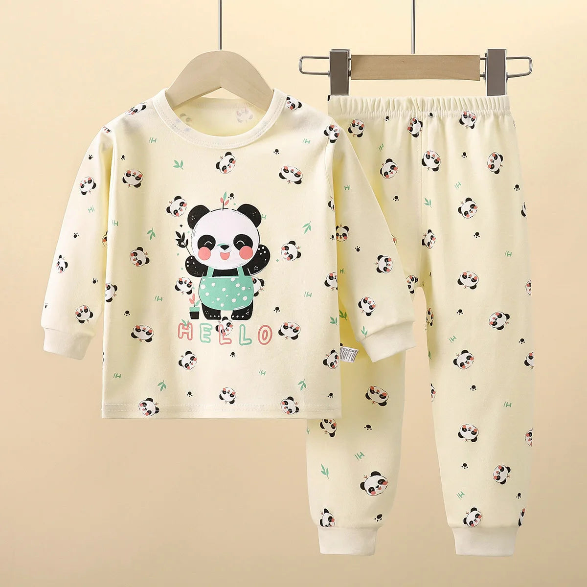 Kids Autumn Casual Pajamas Boys Girls Cute Cartoon Unicorn Long Sleeve T-Shirt + Pants Pyjamas Toddler Baby Warm Clothing Sets