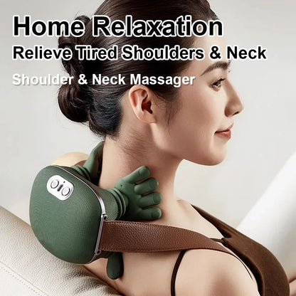 2026 Bionic Neck Shoulder Massager N7 Kneading Massager Shawl 3-Level Modes Neck Cervical Waist Leg Body Muscles Massage Pillow