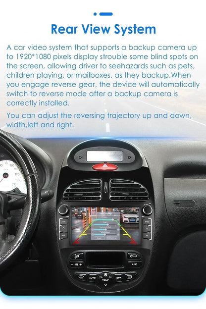 7862 Android Car Radio Player for Peugeot 206 206CC 206SW 2000 -2008 Car Stereo Multimedia Audio Wireless Carplay 7inch headunit