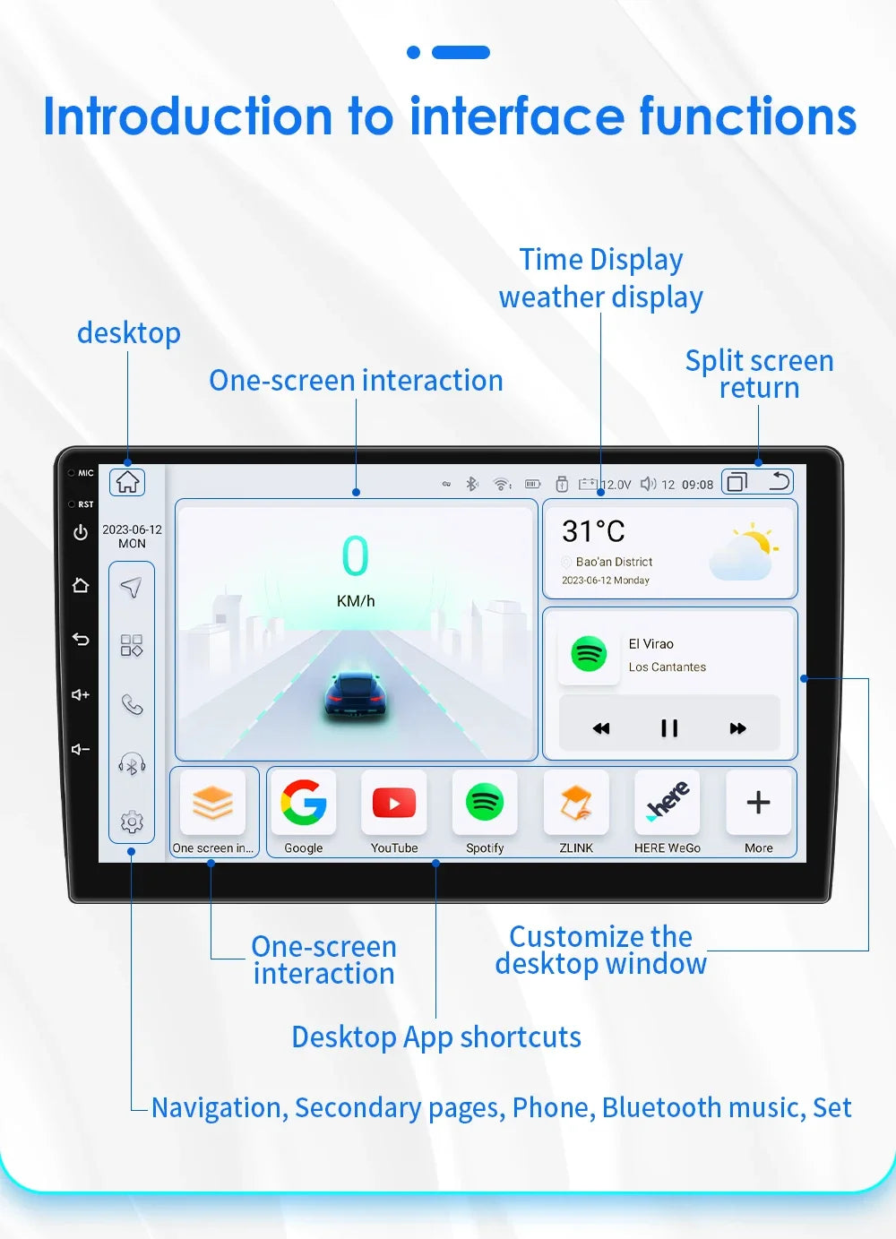 7862 Android Car Radio Player for Peugeot 206 206CC 206SW 2000 -2008 Car Stereo Multimedia Audio Wireless Carplay 7inch headunit