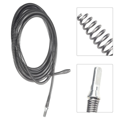 1pc 5/8/10m Pipe Dredging Tool Spring Pipe Sewer Pipe Unblocker Athroom Kitchen Drain Cleaner Sink Basin Pipeline Clogged Tool