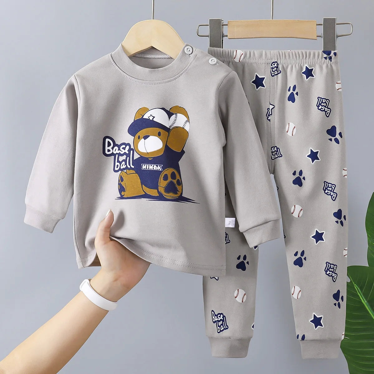 Kids Autumn Casual Pajamas Boys Girls Cute Cartoon Unicorn Long Sleeve T-Shirt + Pants Pyjamas Toddler Baby Warm Clothing Sets
