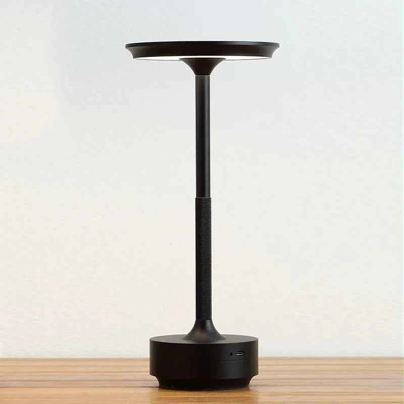 Aluminum Alloy Simple Decorative Lamp LED Night Light Infinitely Dimmable Atmosphere Retro Portable Rechargeable Touch Desk Lamp