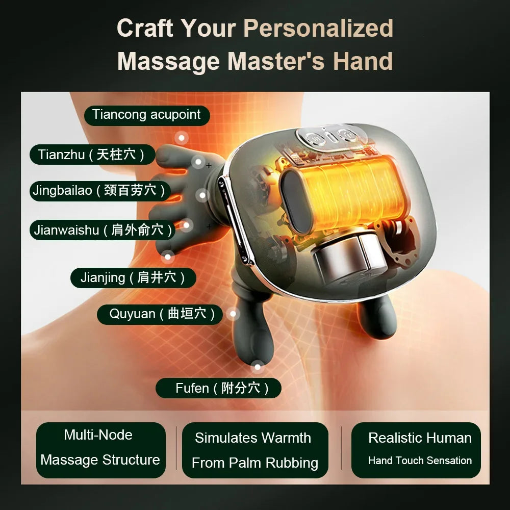 2026 Bionic Neck Shoulder Massager N7 Kneading Massager Shawl 3-Level Modes Neck Cervical Waist Leg Body Muscles Massage Pillow