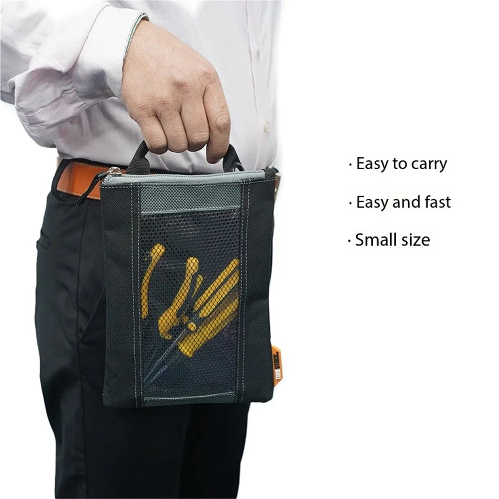 TOOLSTACK Multifunctional Nails Pouch High-Capacity Quick-hanging Waist Bag Nails & Screws Durable Waterproof Tool Storage Bag