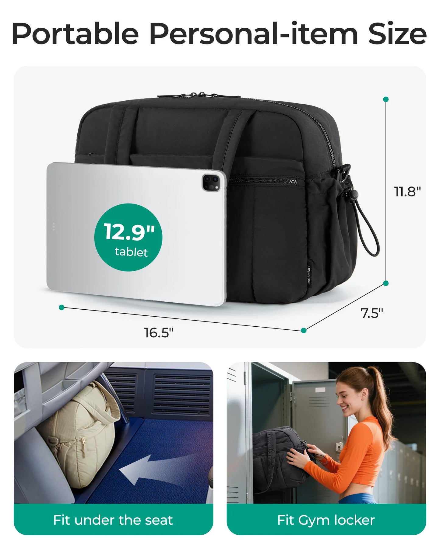 BAGSMART Travel Bag Women's Carry On Storage Organizer with Shoulder Strap 2025 Hot Sale Large Capacity Sport Gym Bags