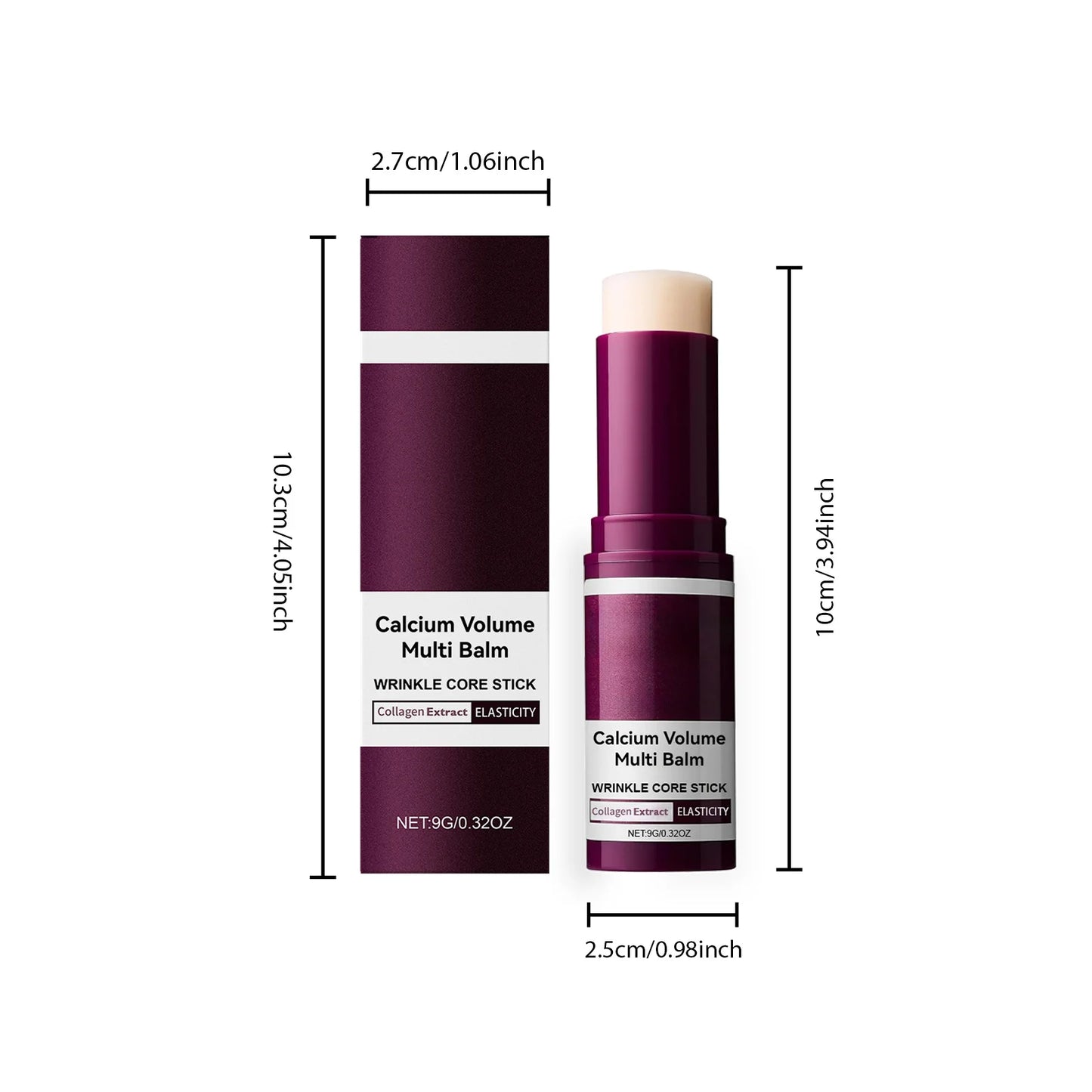 Korean Calcium Volume Multi Balm Stick Collagen Facial Moisturizing Stick Lip Balm Anti-wrinkle Cream Firming Soften Skin Care