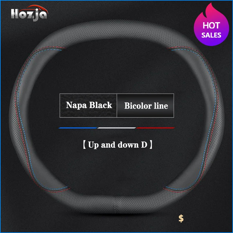 Leather Car Steering Wheel Cover for ALL New Dacia Duster Spring 2024 2025 2026 Accessories