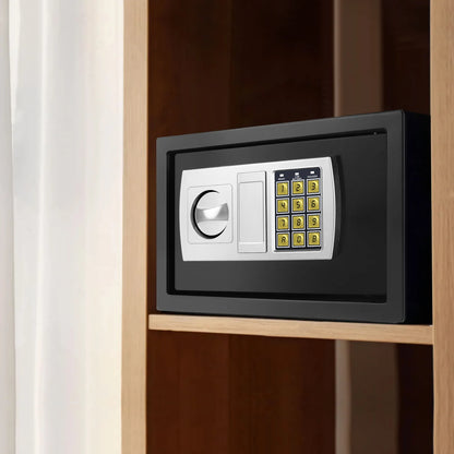 BRlEFNESs Dual Key Digital ock Heavy Duty Steel Anti-Theft Safe for Corporate jlewelry, Camera, file Storage, and Cash
