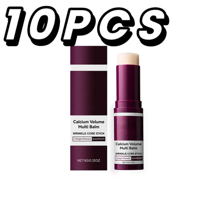 Korean Calcium Volume Multi Balm Stick Collagen Facial Moisturizing Stick Lip Balm Anti-wrinkle Cream Firming Soften Skin Care