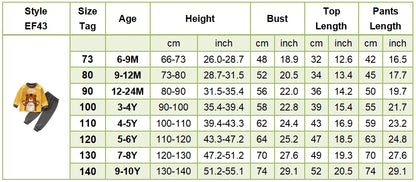 Spring Autumn Kids Pajamas Set Unisex Children Dino Bear Animal Cartoon Sleepwear Boys and Girls Homewear Casual Clothing 1-10Y