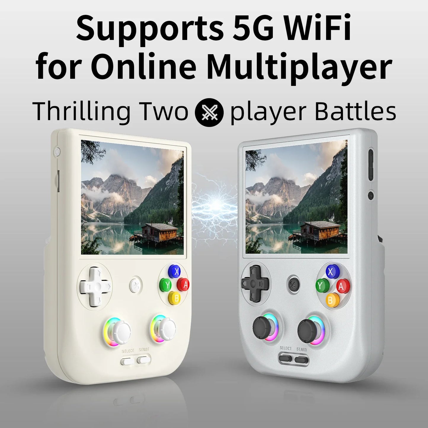 ANBERNIC RG 406V Handheld Games Console Portable Video Gaming Player Android RGB Light 3D Hall Joystick 5500mAh 5G WIFI RG406V