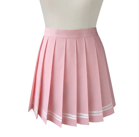 Vintage Korean Style Patchwork Skirt Harajuku JK Black Pleated Skirts Gothic Streetwear High Waist Mini Skirt Women Punk Skirt