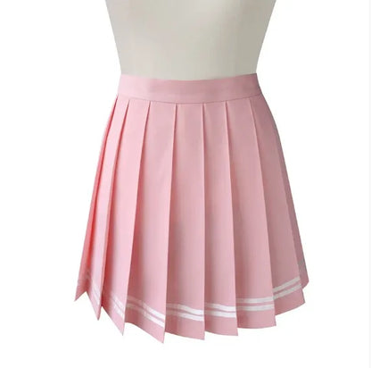 Vintage Korean Style Patchwork Skirt Harajuku JK Black Pleated Skirts Gothic Streetwear High Waist Mini Skirt Women Punk Skirt