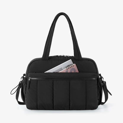 BAGSMART Women's Travel Duffel Bag Gym Bag with Wet Pocket Carry On Waterproof Weekender Boston Bag for Airport Cabin