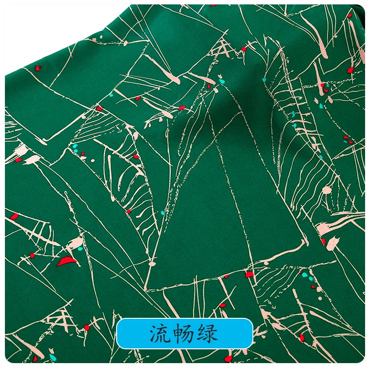 Soft Viscose Rayon Cotton Fabric Pattern Floral Printed Fabric For Sewing Spring Summer Dress Cloth Design Material By the Meter