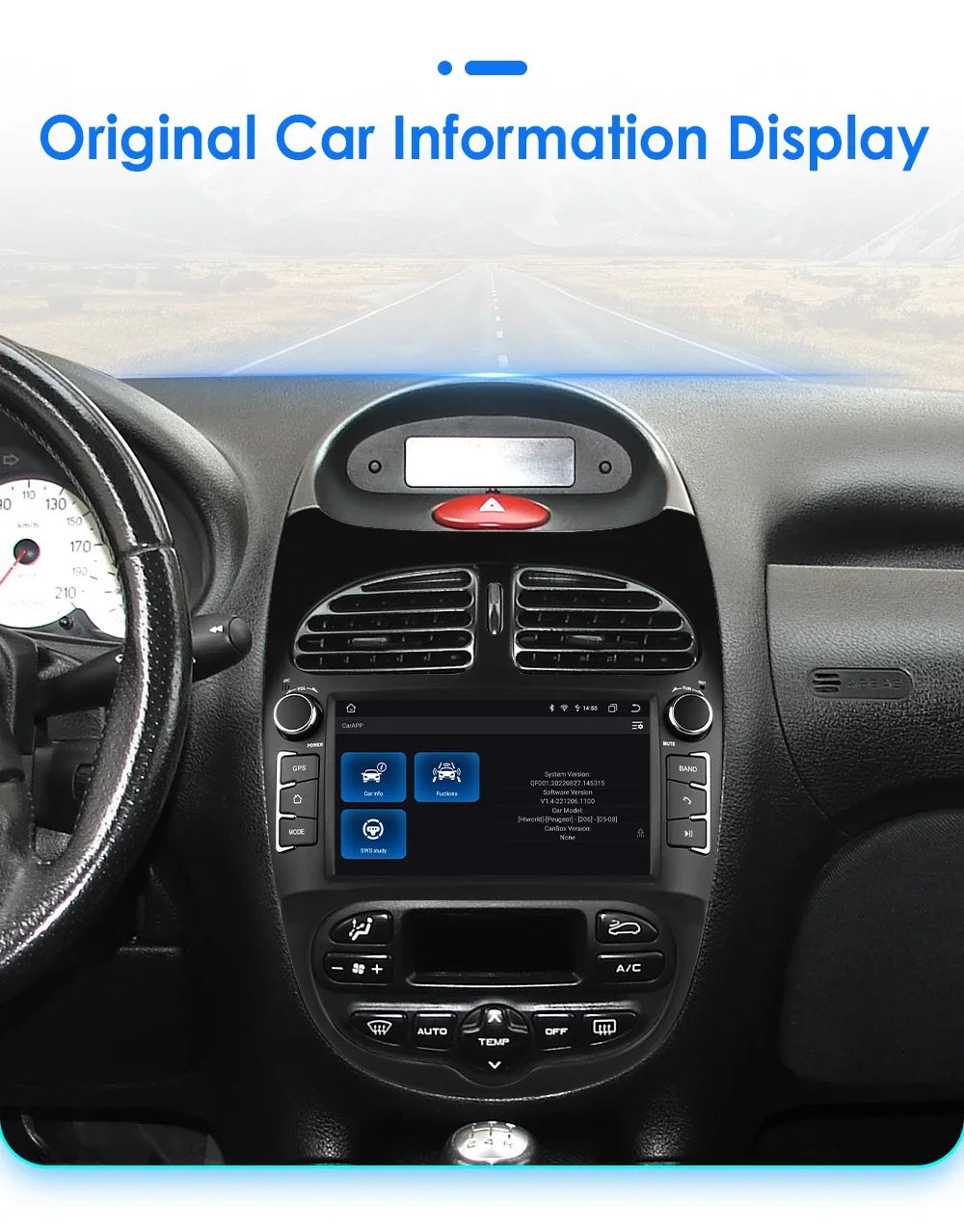 7862 Android Car Radio Player for Peugeot 206 206CC 206SW 2000 -2008 Car Stereo Multimedia Audio Wireless Carplay 7inch headunit