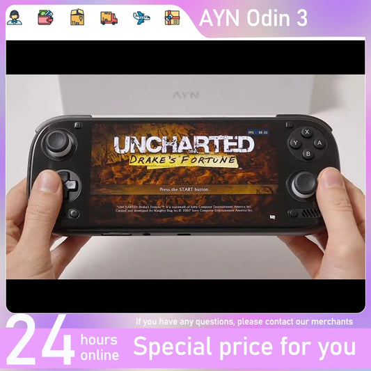 Pre-sale AYN Odin 3 Game Console 6'' 1080P 120Hz AMOLED Screen Handheld With 8000mAh Hall-Effect Joystick / Trigger Console